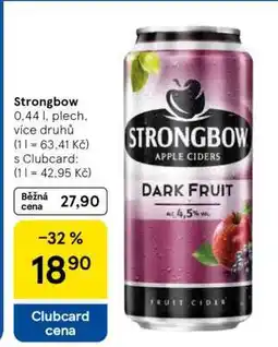 Tesco Strongbow nabídka