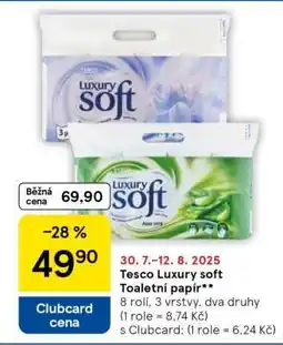 Tesco Tesco Luxury soft Toaletní papír nabídka