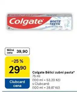 Tesco Colgate Bělící zubní pasta nabídka