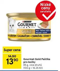 Tesco Gourmet Gold Paštika pro kočky nabídka