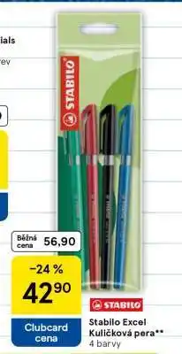 Tesco Stabilo Excel Kuličková pera nabídka