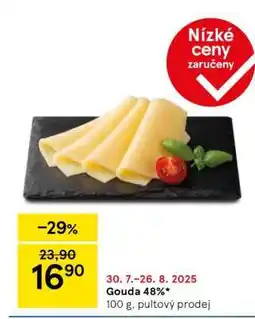 Tesco Gouda 48% nabídka
