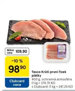 Tesco Tesco Krůtí prsní řízek plátky nabídka