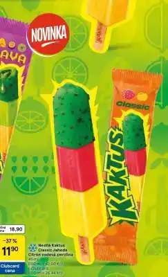 Tesco Nestlé Kaktus Classic Jahoda Citrón vodová zmrzlina nabídka