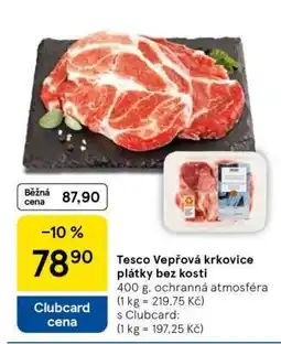 Tesco Tesco Vepřová krkovice plátky bez kosti nabídka
