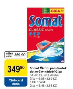 Tesco Somat Čisticí prostředek do myčky nádobí Giga nabídka