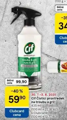 Tesco Cif Čisticí prostředek na troubu a gril nabídka