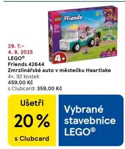 Tesco LEGO Friends 42644 Zmrzlinářské auto v městečku Heartlake nabídka