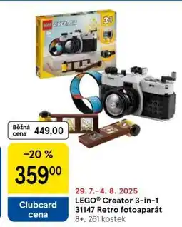 Tesco LEGO Creator 3-in-1 31147 Retro fotoaparát nabídka