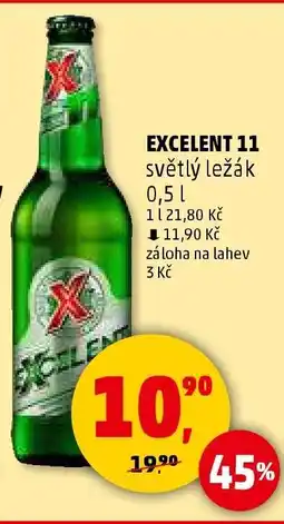 Penny Market EXCELENT 11 světlý ležák 0,5 l nabídka