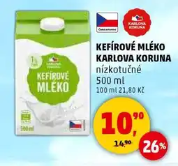 Penny Market Kefírové mléko Karlova Koruna nabídka