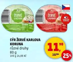 Penny Market Sýr Žervé Karlova Koruna nabídka