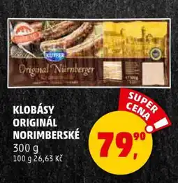 Penny Market KLOBÁSY ORIGINÁL NORIMBERSKÉ nabídka