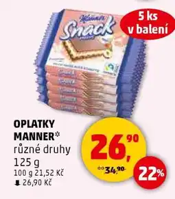 Penny Market Oplatky Manner nabídka