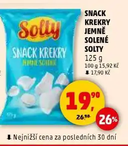 Penny Market SNACK KREKRY JEMNĚ SOLENÉ SOLTY nabídka