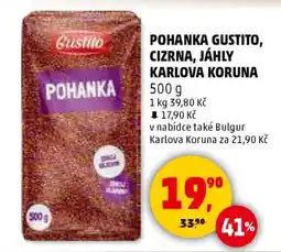 Penny Market Pohanka Gustito, Cizrna, Jáhly Karlova Koruna nabídka