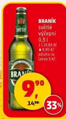 Penny Market BRANÍK světlé výčepní 0,5 l nabídka