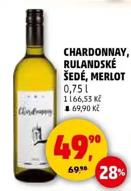 Penny Market Chardonnay, Rulandské šedé, Merlot nabídka