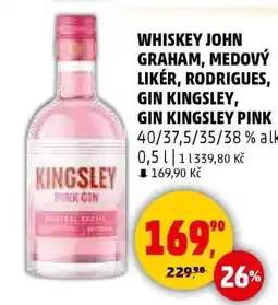 Penny Market GIN KINGSLEY PINK nabídka