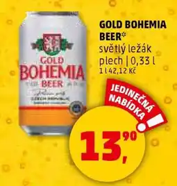 Penny Market GOLD BOHEMIA BEER nabídka