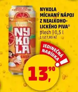Penny Market Nykola míchaný nápoj z nealkoholického piva nabídka