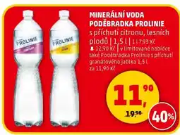 Penny Market MINERÁLNÍ VODA PODĚBRADKA PROLINIE nabídka