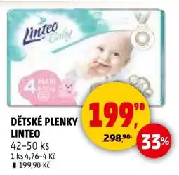 Penny Market DĚTSKÉ PLENKY LINTEO nabídka