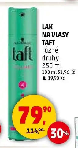 Penny Market LAK NA VLASY TAFT nabídka