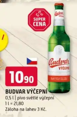 Terno Budvar výčepní nabídka