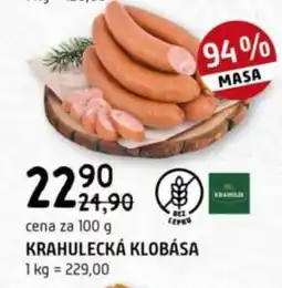 Terno Krahulecká klobása nabídka