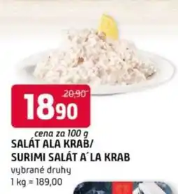 Terno SALÁT ALA KRAB/SURIMI SALÁT A´LA KRAB nabídka