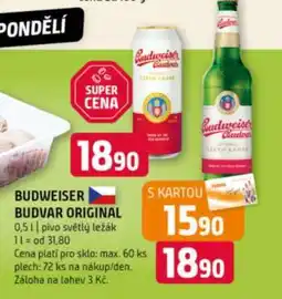 Terno Budweiser Budvar original nabídka