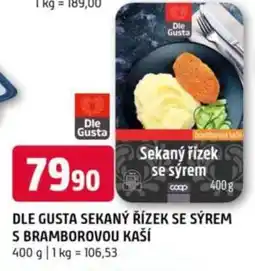 Terno DLE GUSTA SEKANÝ ŘÍZEK SE SÝREM S BRAMBOROVOU KAŠÍ nabídka