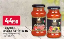 Terno F. J. Kaiser omáčka na těstoviny nabídka