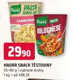 Terno Knorr Snack těstoviny nabídka