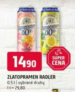 Terno Zlatopramen Radler nabídka
