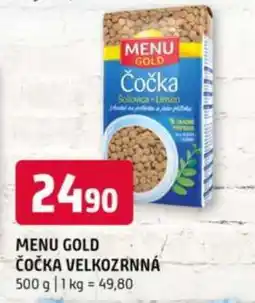 Terno Menu Gold Čočka velkozrnná nabídka
