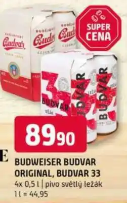 Terno Budweiser Budvar Original Budvar 33 nabídka