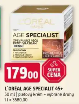 Terno L'ORÉAL AGE SPECIALIT 45+ nabídka