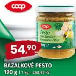Trefa Bazalkové pesto nabídka