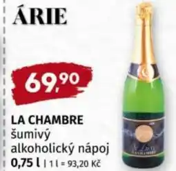 Trefa La chambre šumivý alkoholický nápoj nabídka