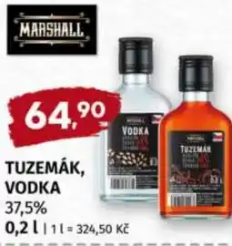 Trefa Tuzemák, vodka 37.5% nabídka