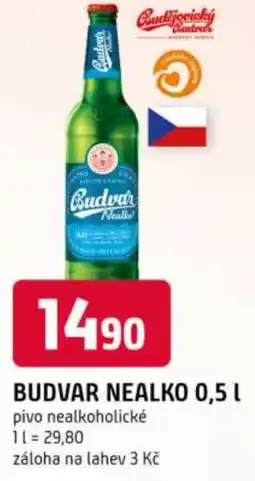 Trefa Budvar nealko nabídka