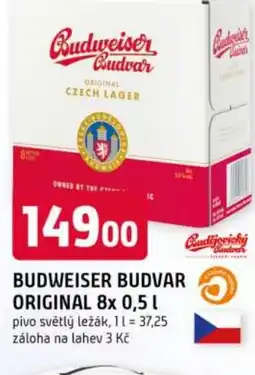 Trefa Budweiser budvar original nabídka