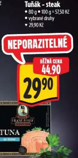 Albert Tuňák - steak nabídka