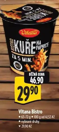 Albert Vitana Bistro nabídka