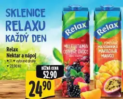 Albert Relax Nektar a nápoj nabídka