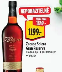 Albert Zacapa Solera Gran Reserva nabídka