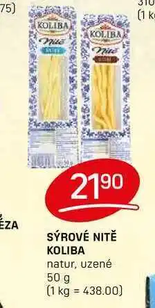 Flop SÝROVÉ NITĚ KOLIBA natur, uzené 50 g nabídka
