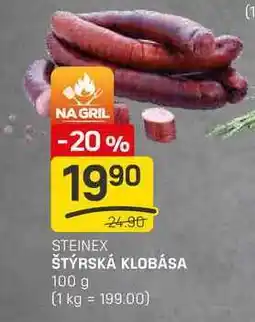 Flop ŠTÝRSKÁ KLOBÁSA 100g nabídka